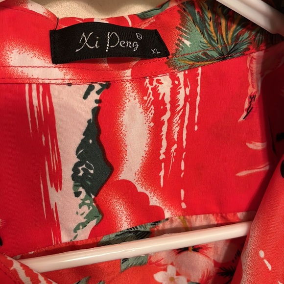 Red Hawaiian Shirt - Picture 3 of 3